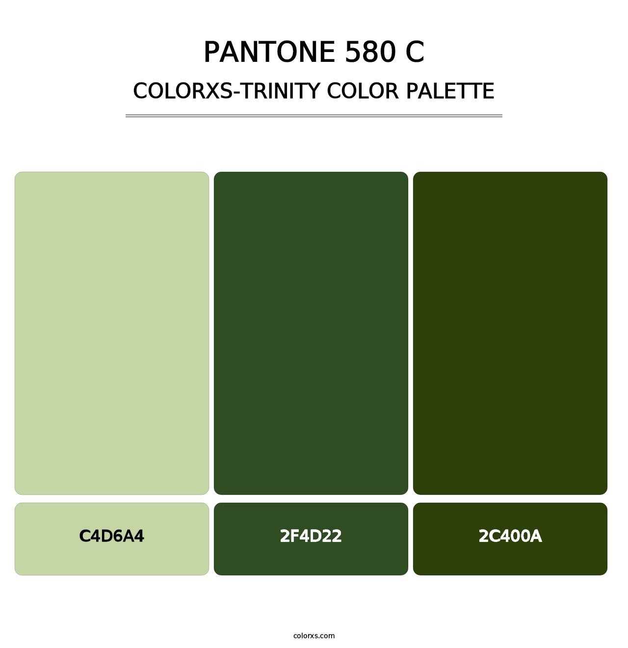 PANTONE 580 C - Colorxs Trinity Palette