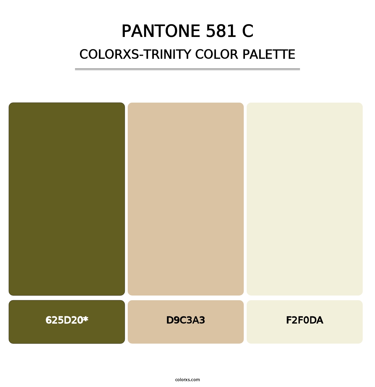 PANTONE 581 C - Colorxs Trinity Palette