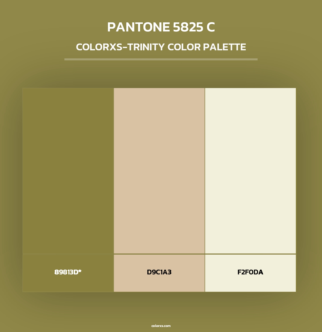 PANTONE 5825 C - Colorxs Trinity Palette