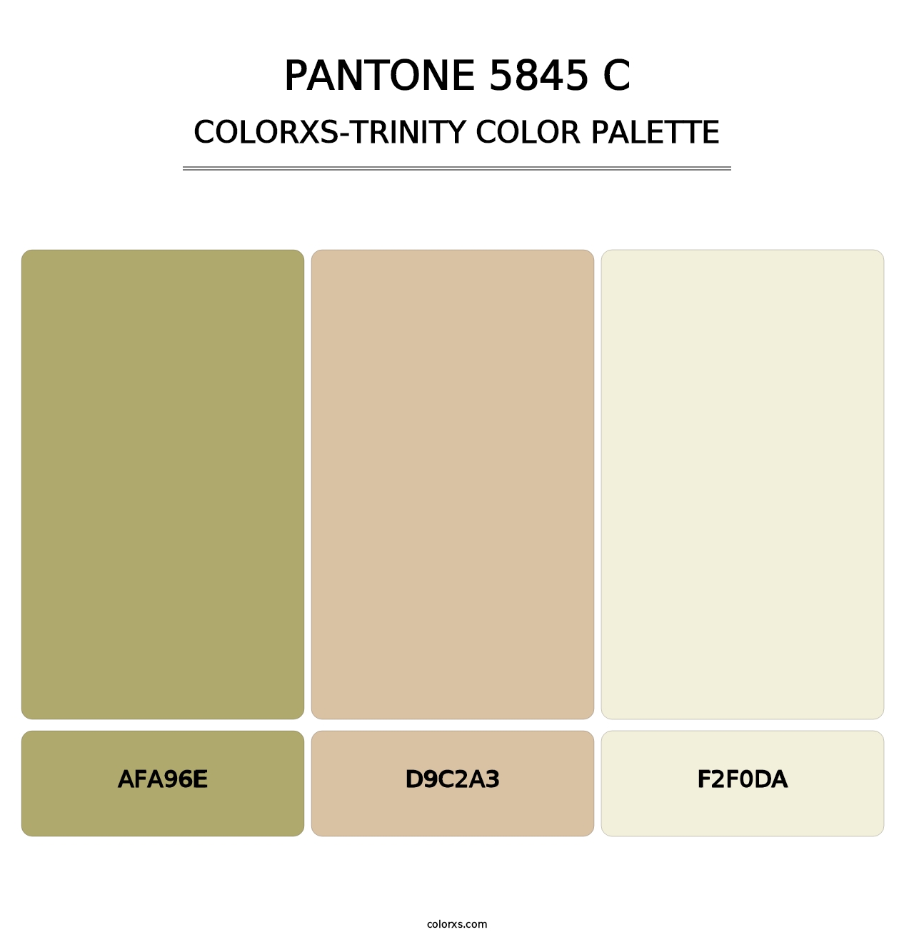 PANTONE 5845 C - Colorxs Trinity Palette