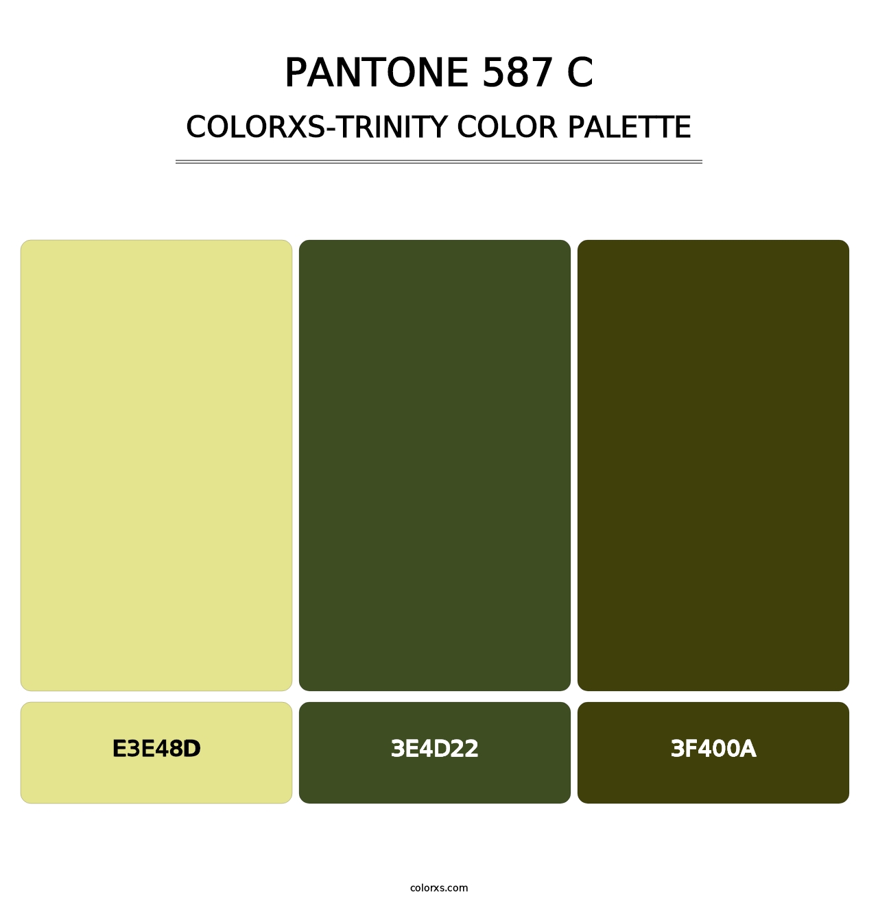 PANTONE 587 C - Colorxs Trinity Palette