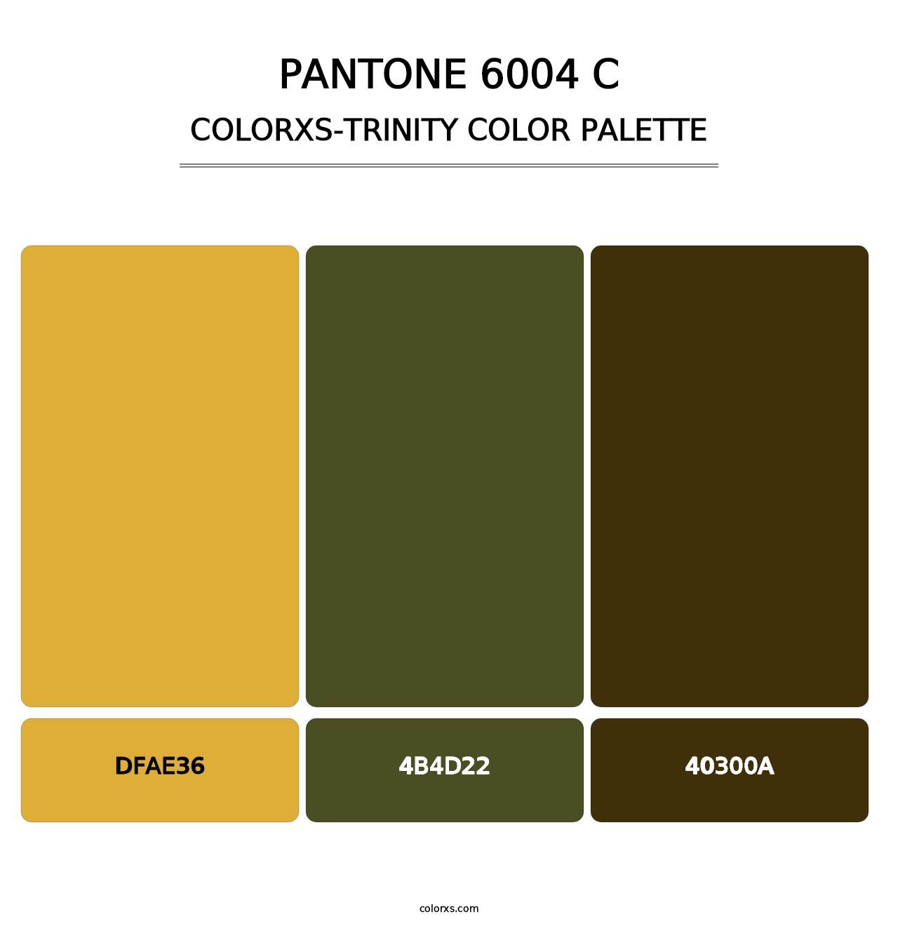 PANTONE 6004 C - Colorxs Trinity Palette