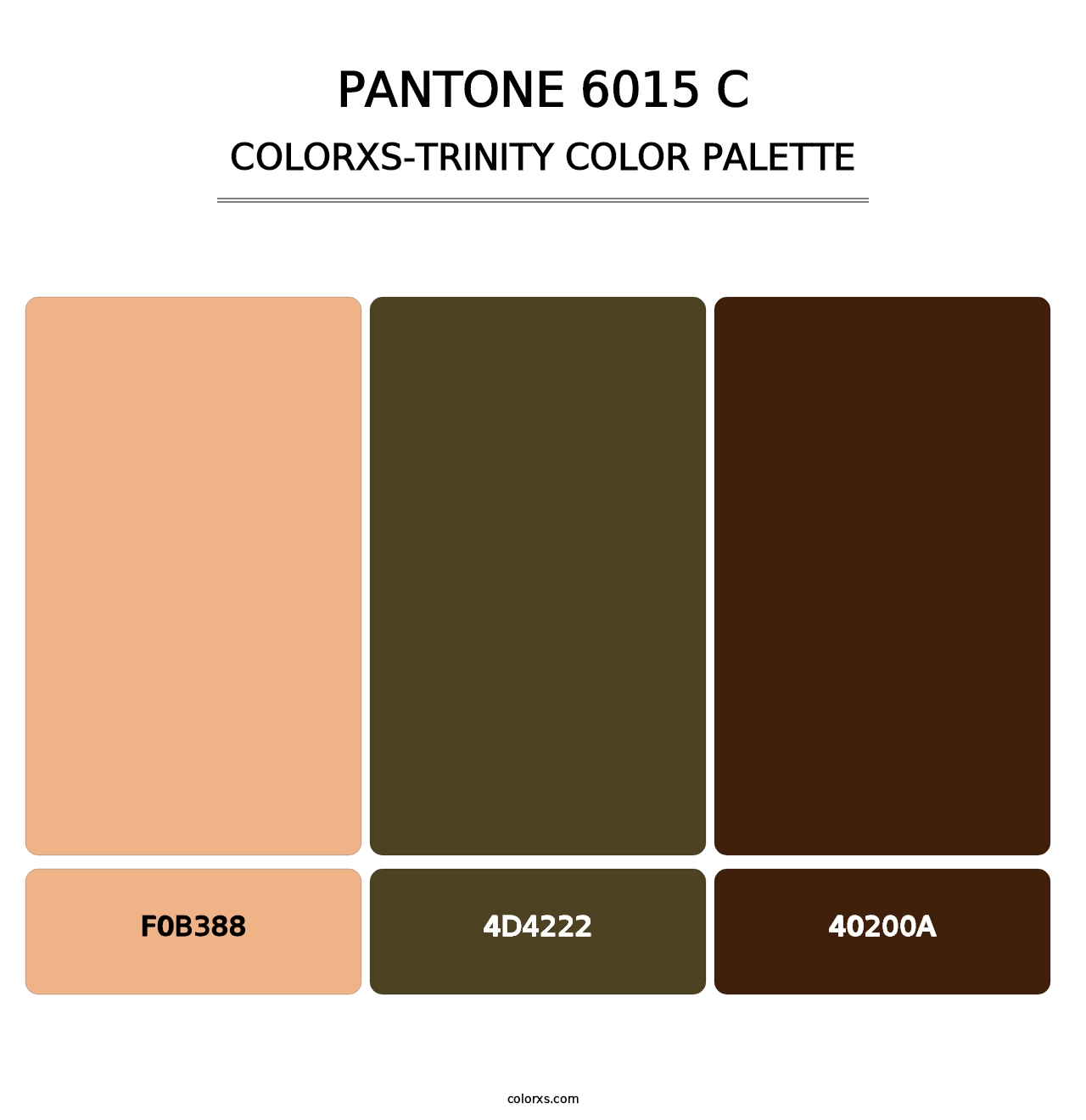 PANTONE 6015 C - Colorxs Trinity Palette