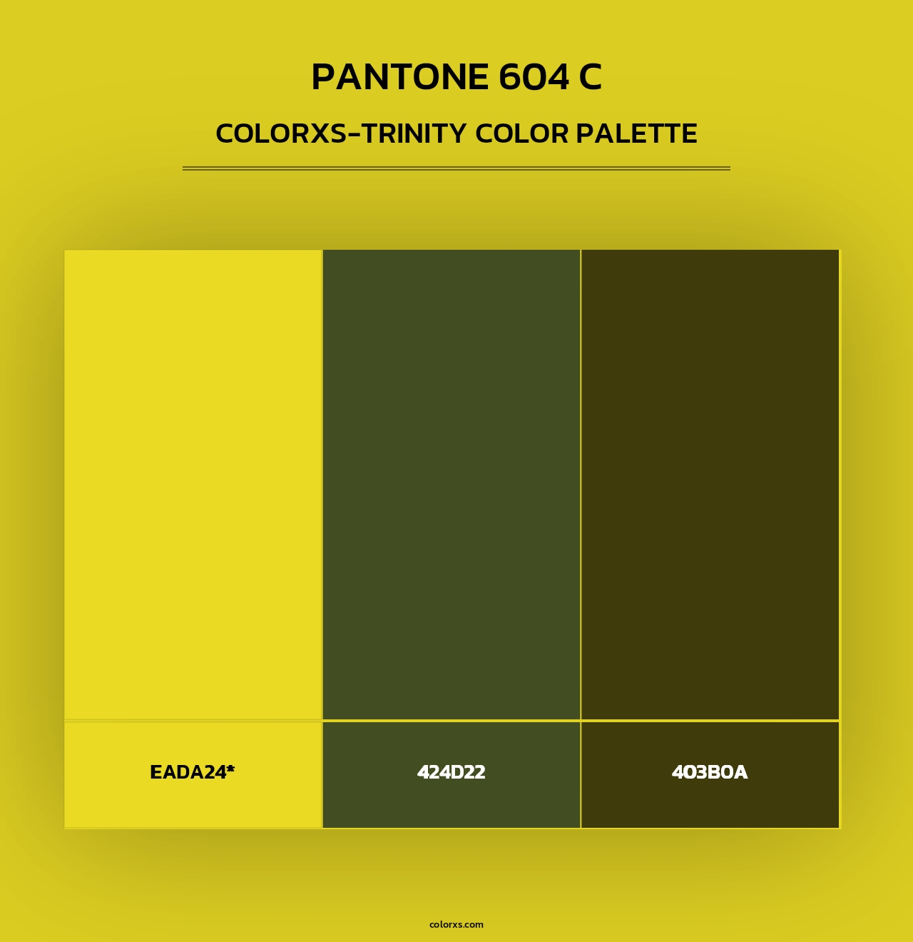 PANTONE 604 C - Colorxs Trinity Palette