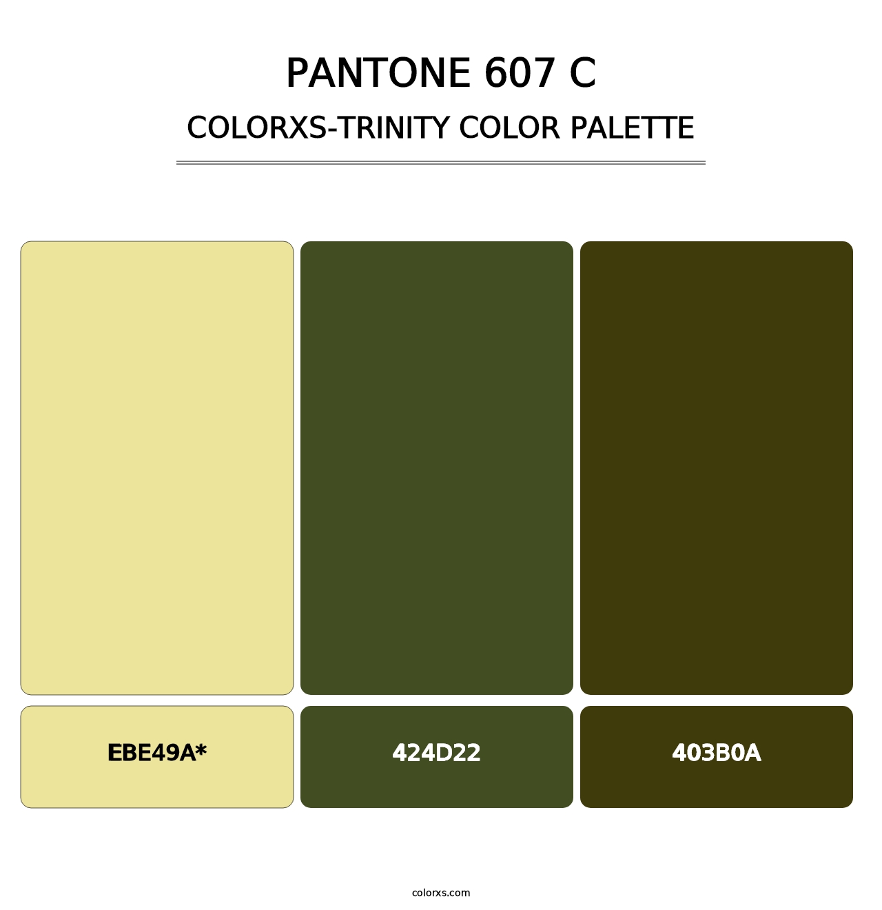PANTONE 607 C - Colorxs Trinity Palette