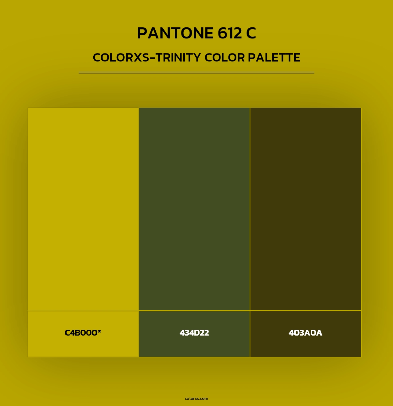 PANTONE 612 C - Colorxs Trinity Palette