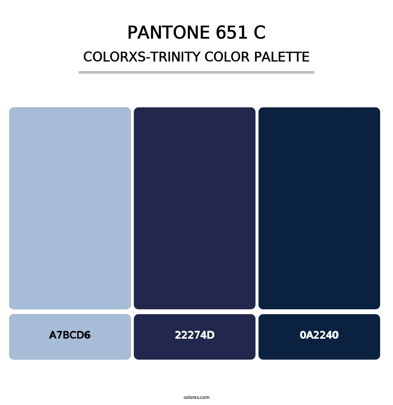 PANTONE 651 C - Colorxs Trinity Palette