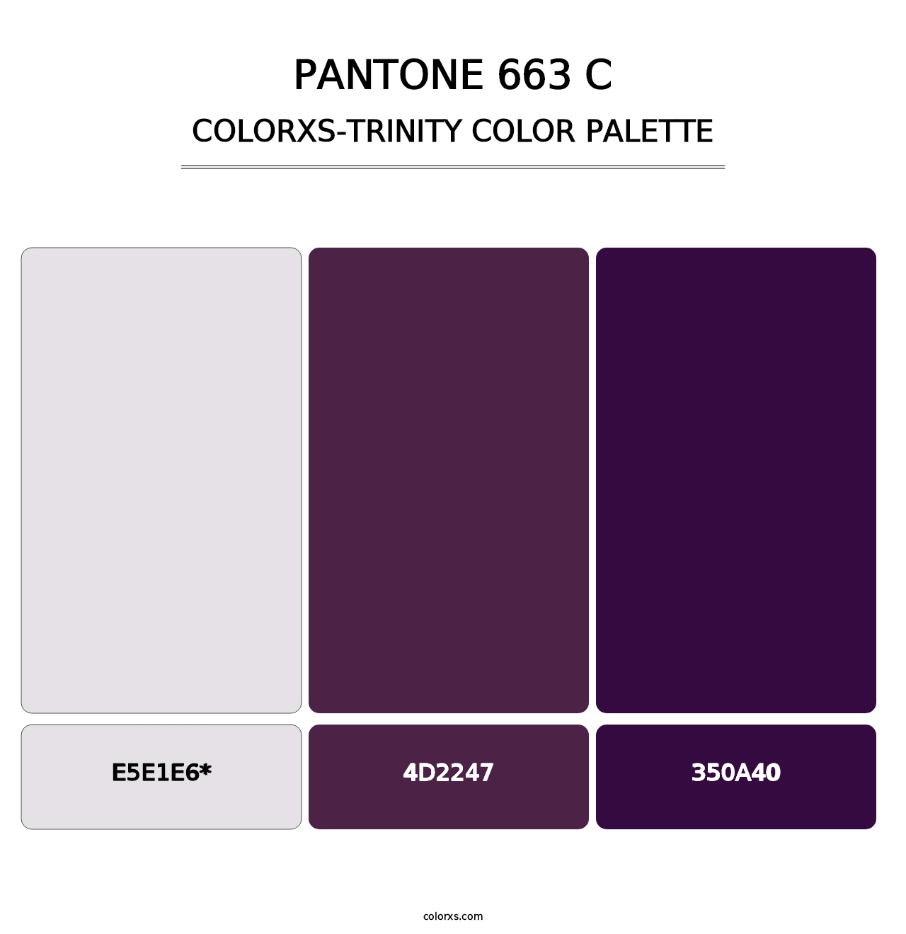 PANTONE 663 C - Colorxs Trinity Palette