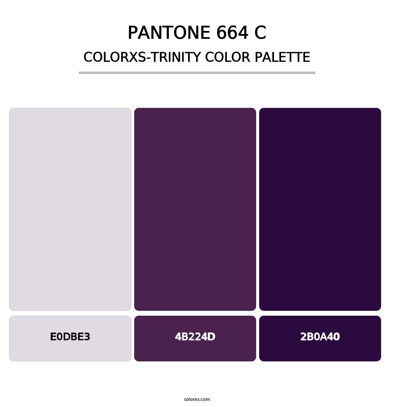 PANTONE 664 C - Colorxs Trinity Palette