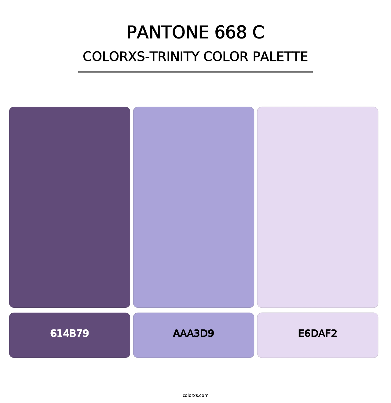PANTONE 668 C - Colorxs Trinity Palette