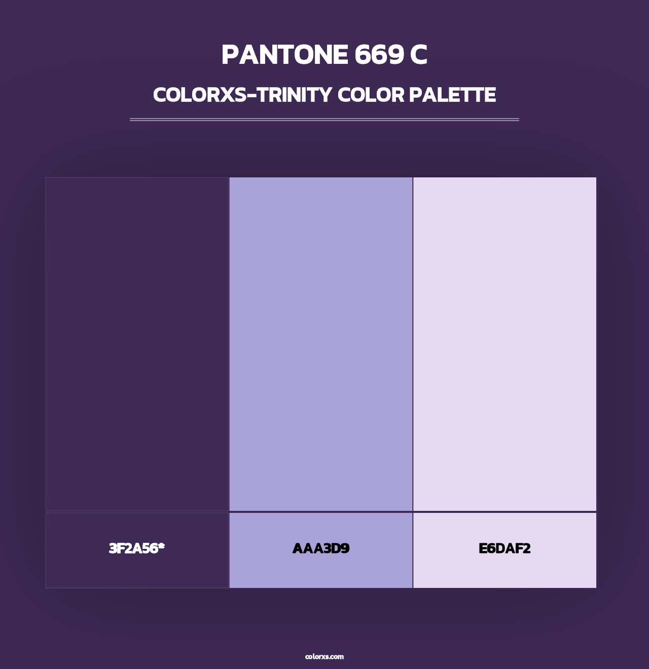 PANTONE 669 C - Colorxs Trinity Palette
