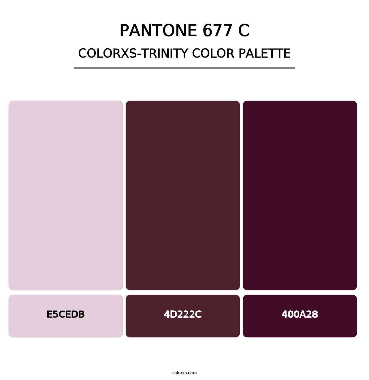 PANTONE 677 C - Colorxs Trinity Palette