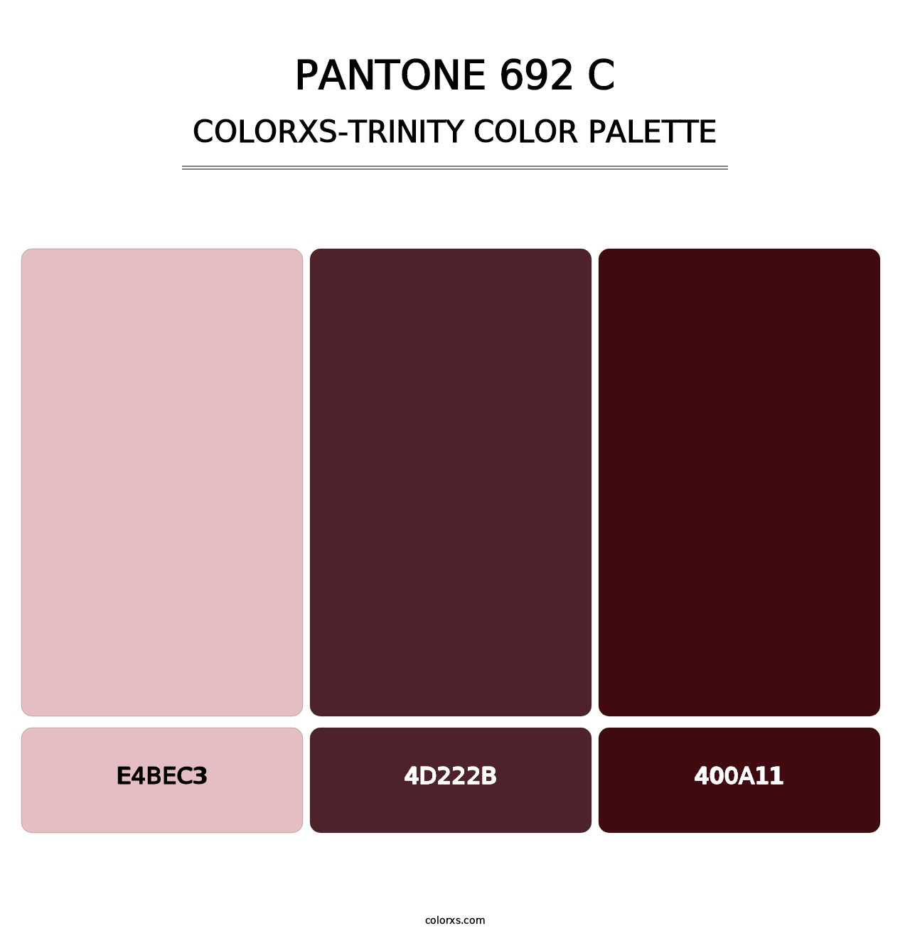 PANTONE 692 C - Colorxs Trinity Palette