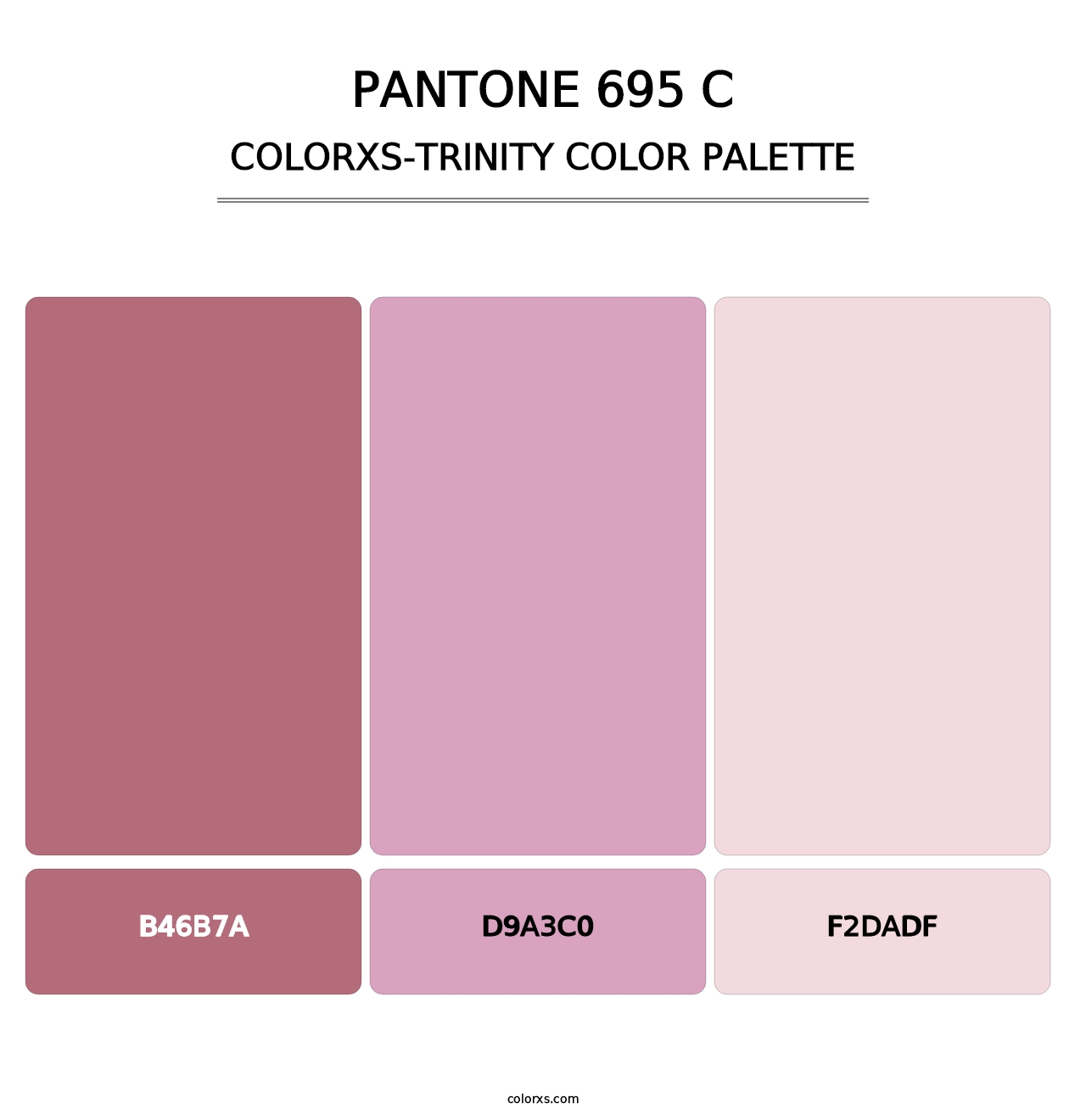PANTONE 695 C - Colorxs Trinity Palette