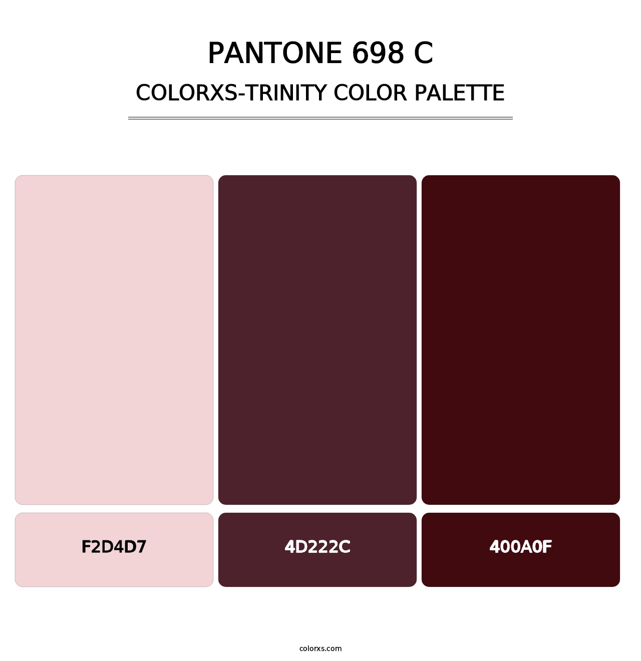 PANTONE 698 C - Colorxs Trinity Palette