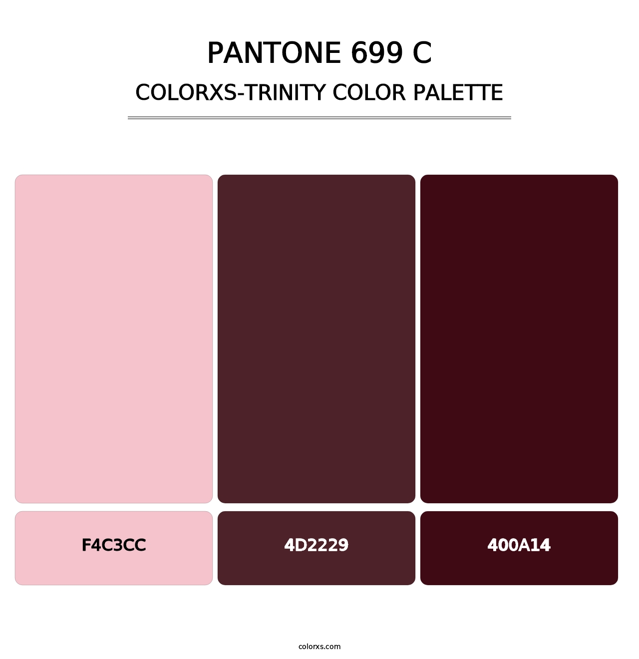 PANTONE 699 C - Colorxs Trinity Palette