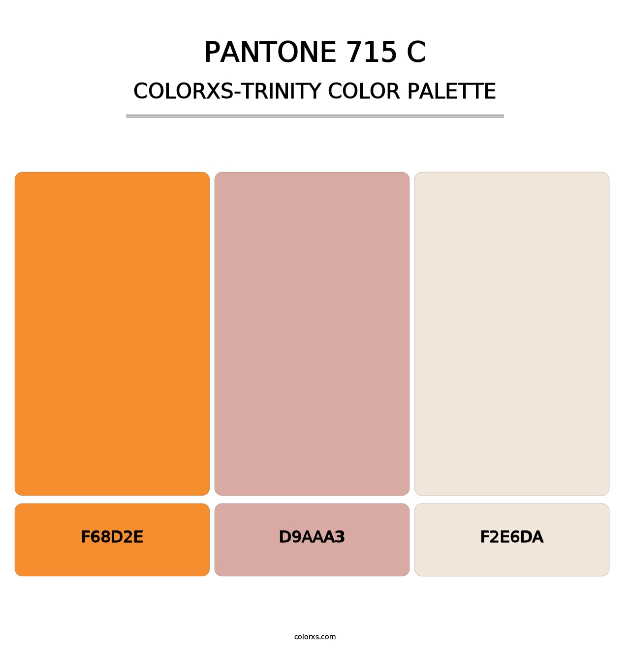 PANTONE 715 C - Colorxs Trinity Palette