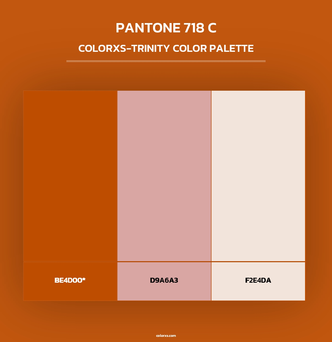 PANTONE 718 C - Colorxs Trinity Palette