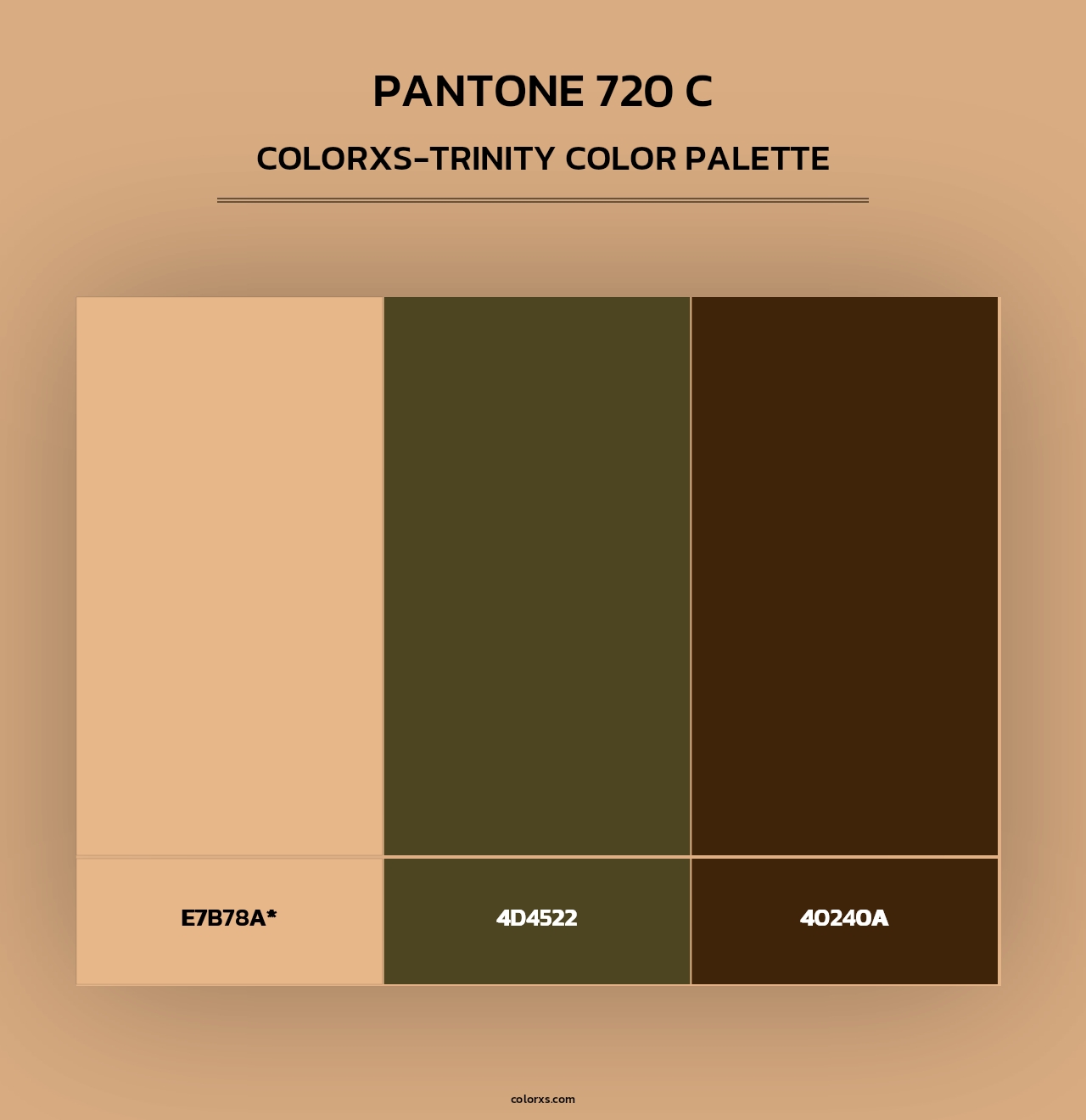 PANTONE 720 C - Colorxs Trinity Palette