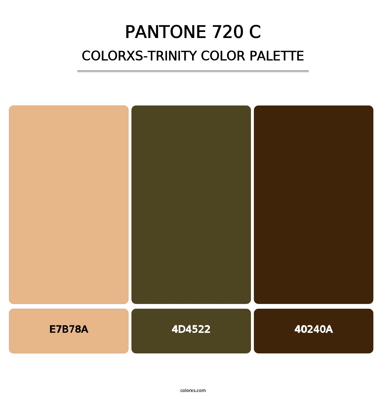 PANTONE 720 C - Colorxs Trinity Palette