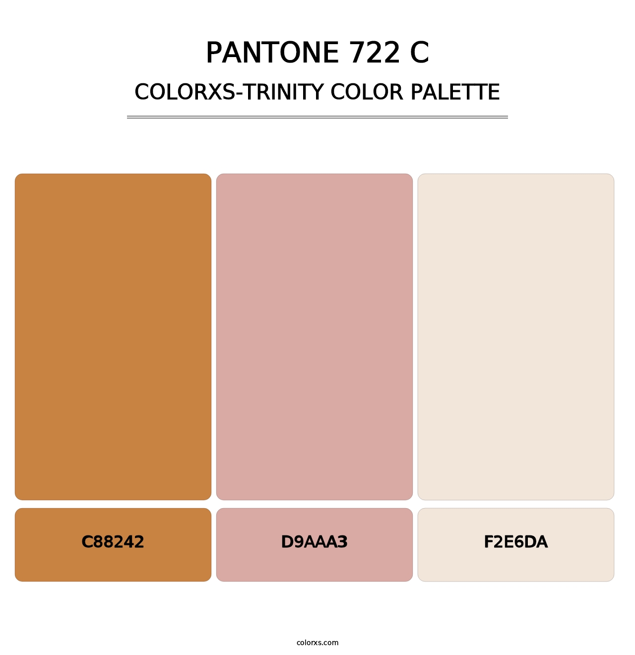 PANTONE 722 C - Colorxs Trinity Palette