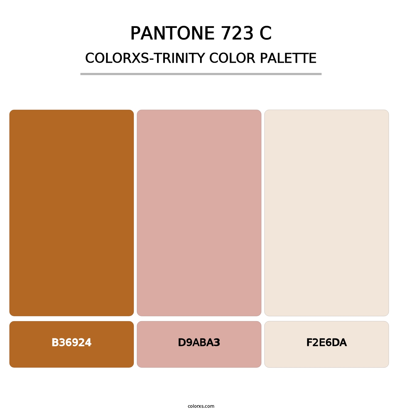 PANTONE 723 C - Colorxs Trinity Palette