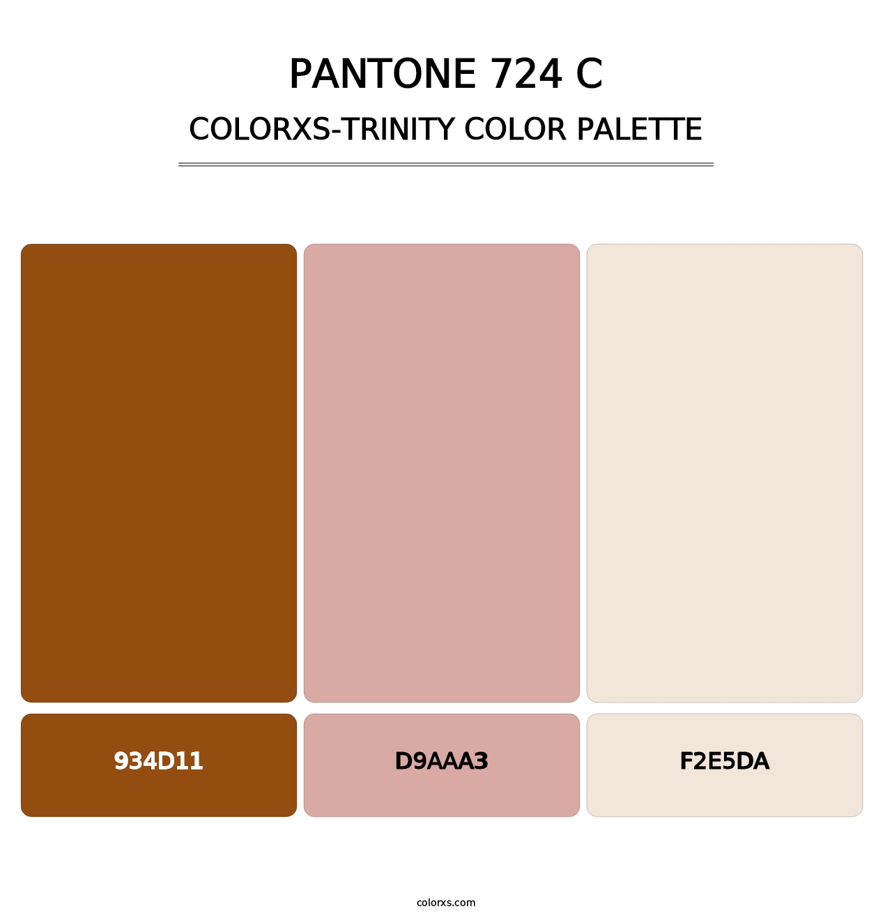 PANTONE 724 C - Colorxs Trinity Palette