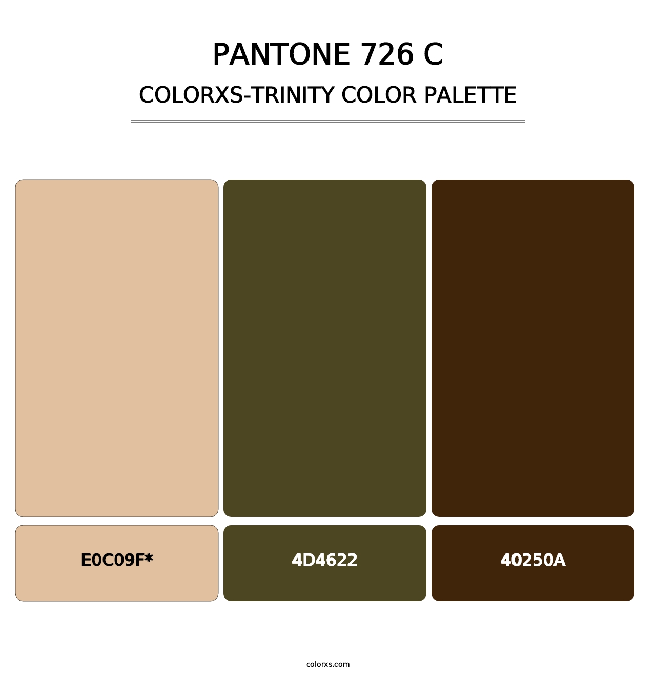 PANTONE 726 C - Colorxs Trinity Palette