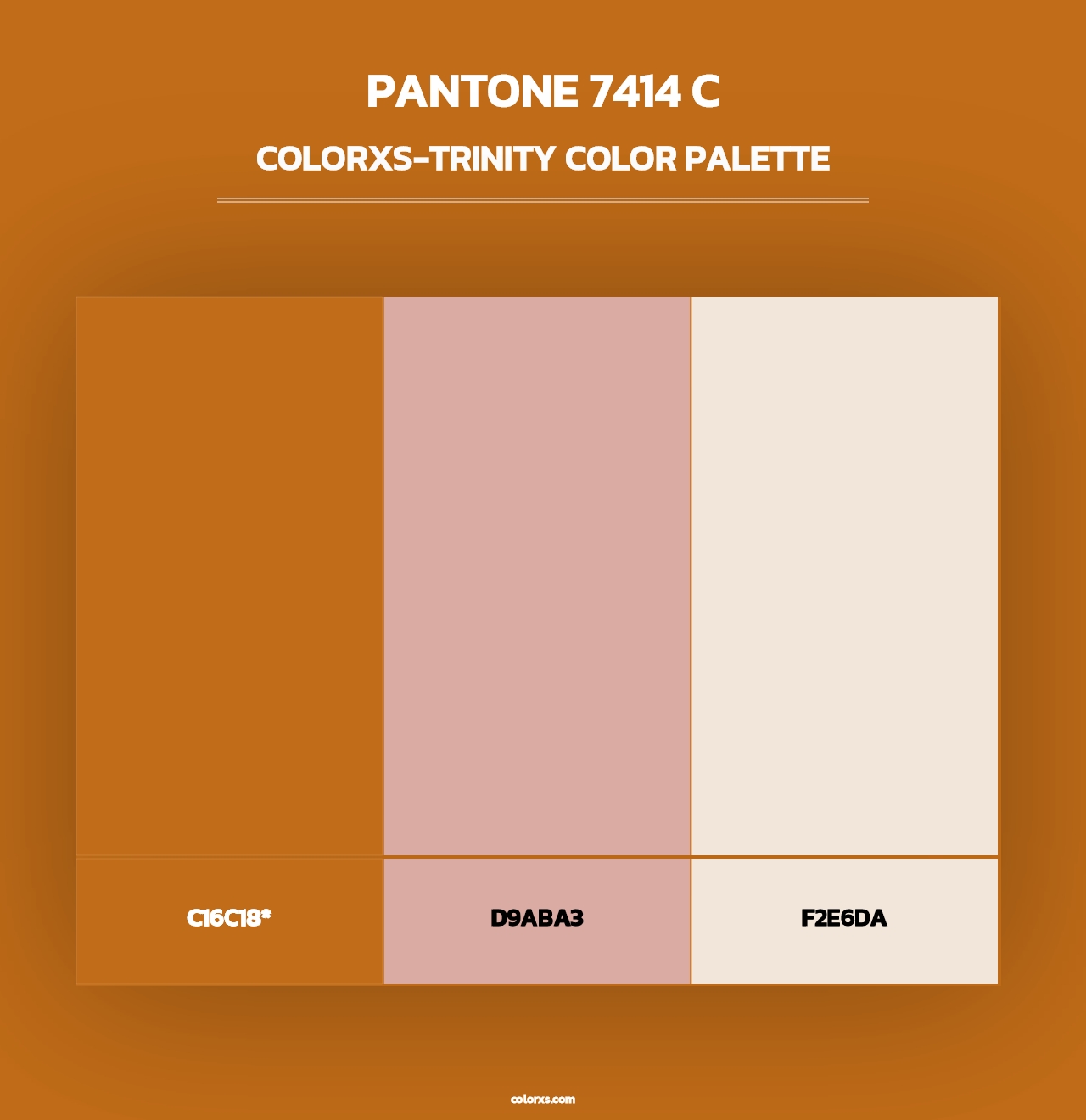 PANTONE 7414 C - Colorxs Trinity Palette