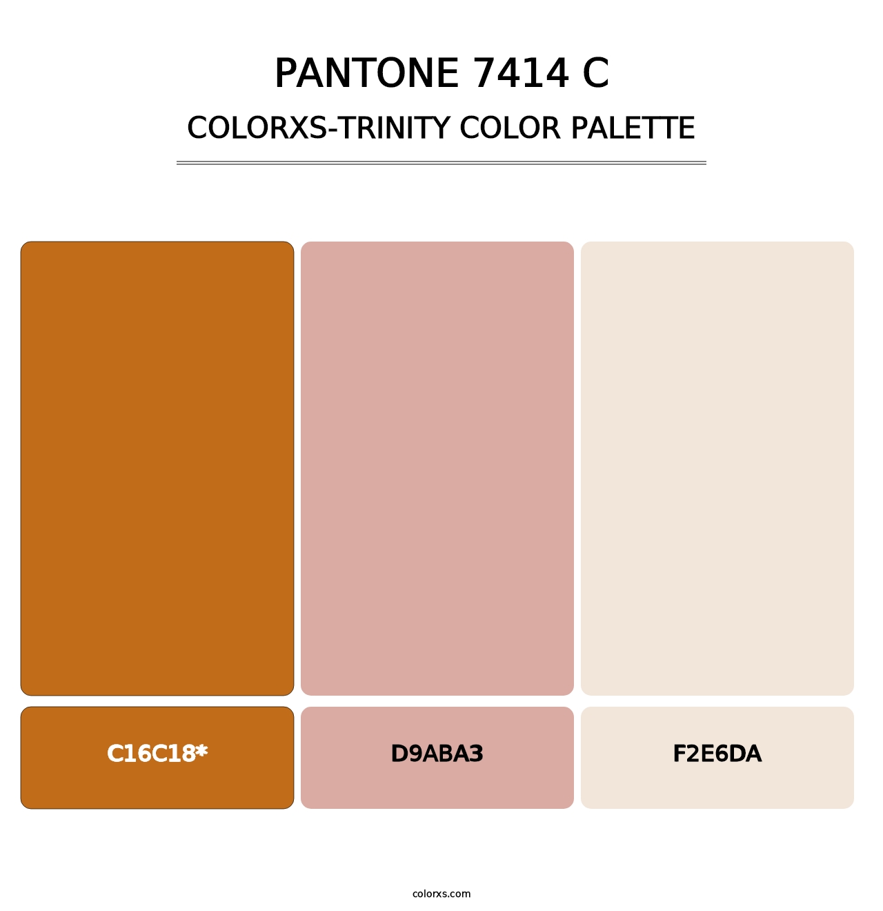 PANTONE 7414 C - Colorxs Trinity Palette