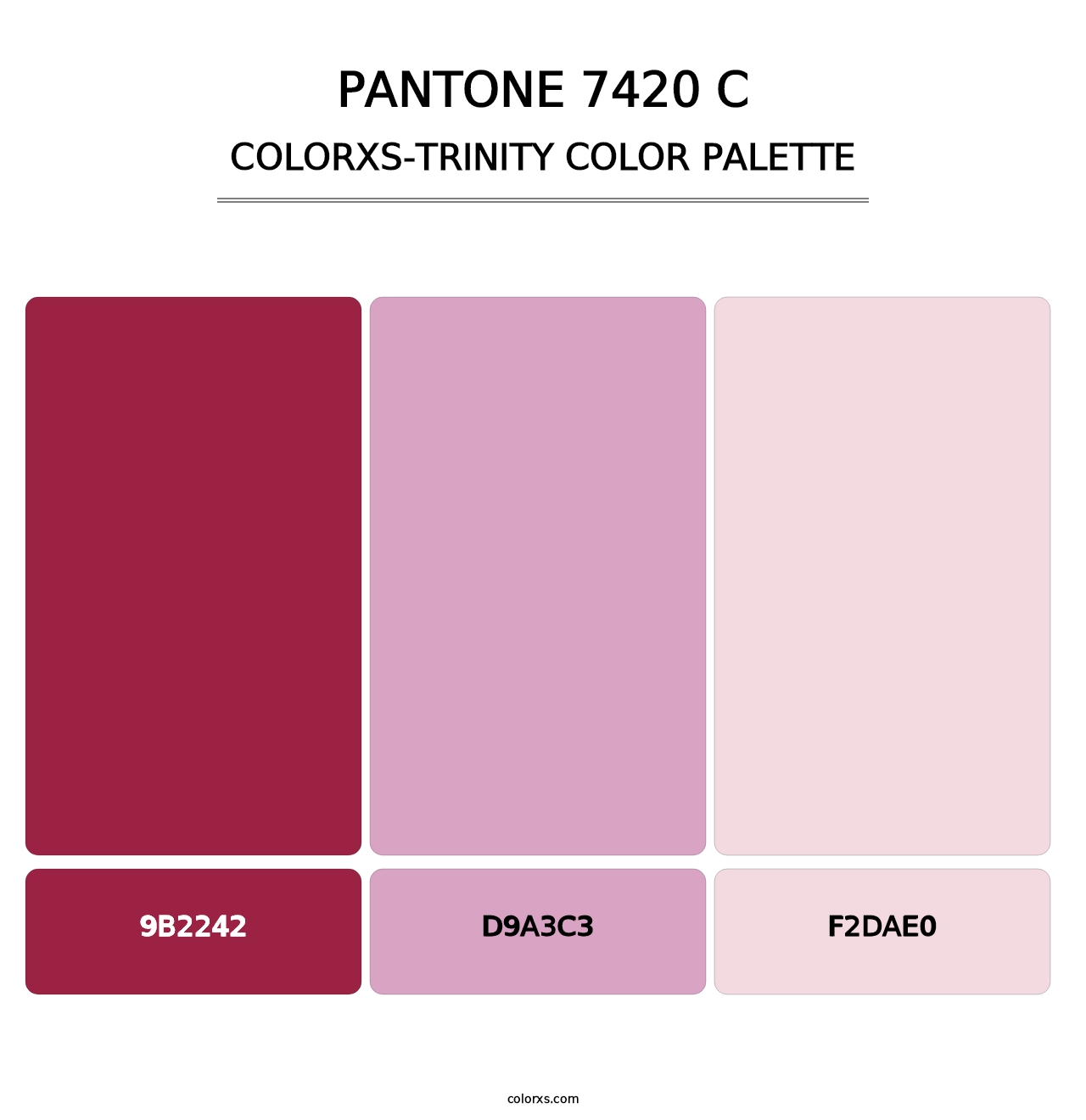 PANTONE 7420 C - Colorxs Trinity Palette