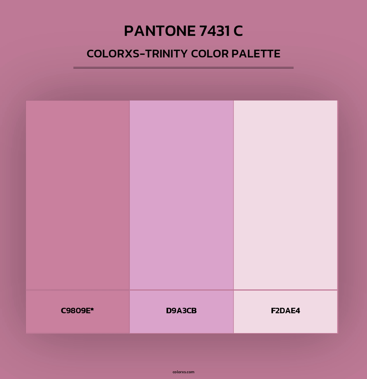 PANTONE 7431 C - Colorxs Trinity Palette