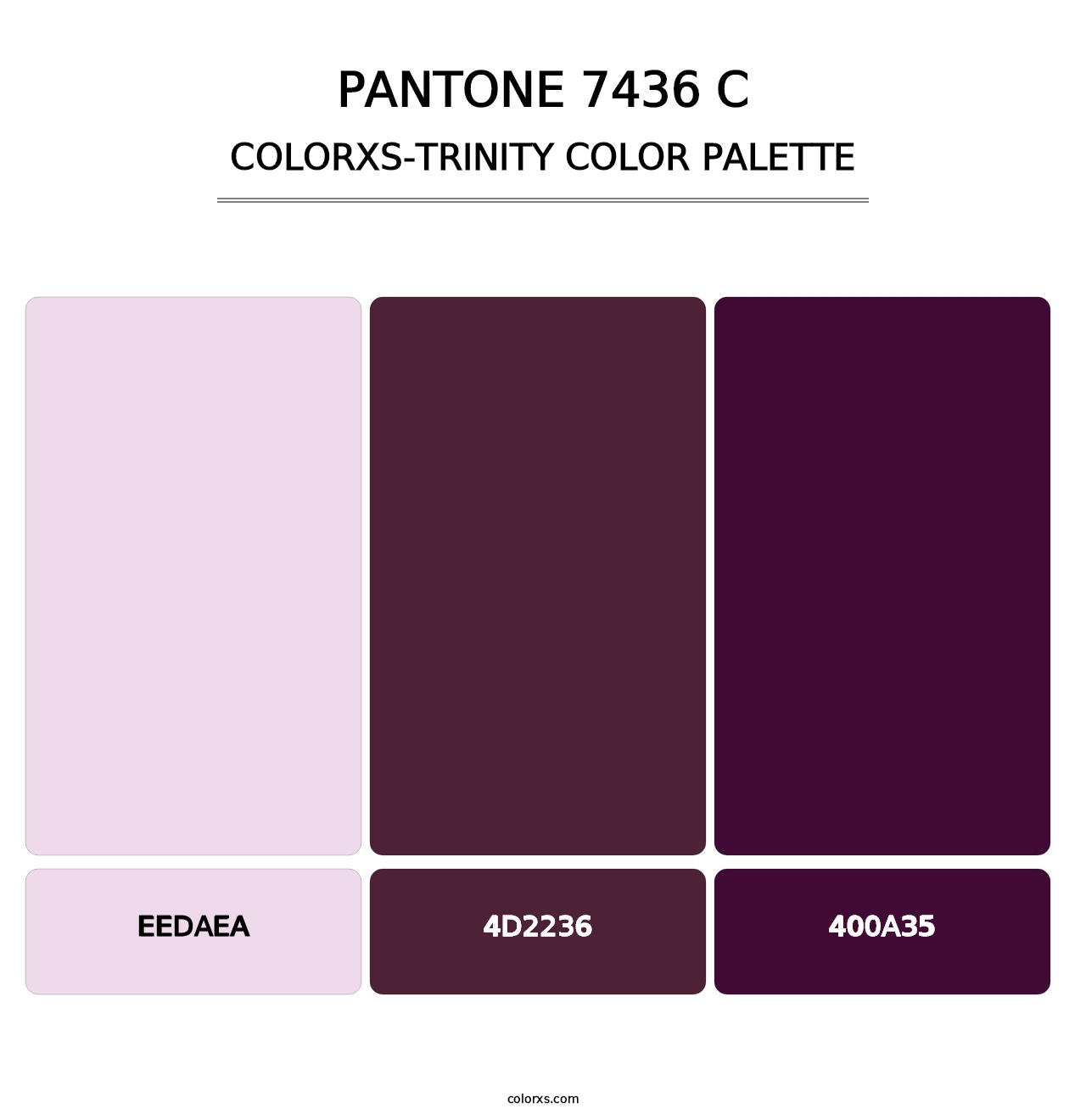 PANTONE 7436 C - Colorxs Trinity Palette