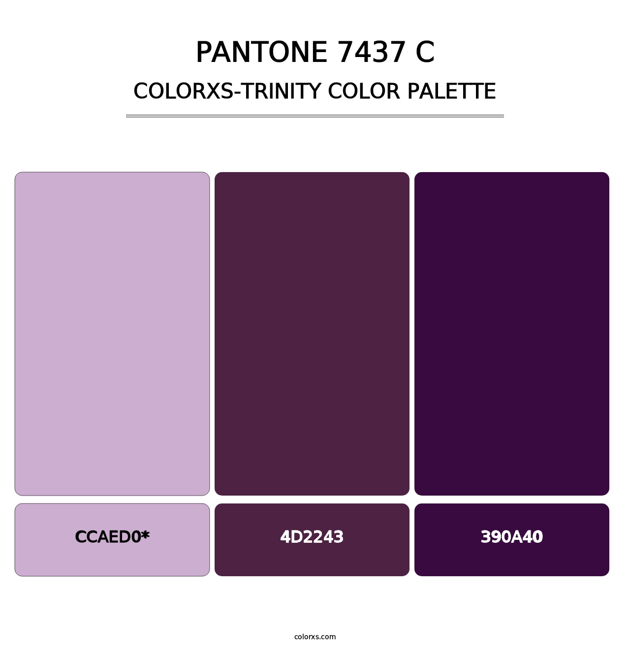 PANTONE 7437 C - Colorxs Trinity Palette