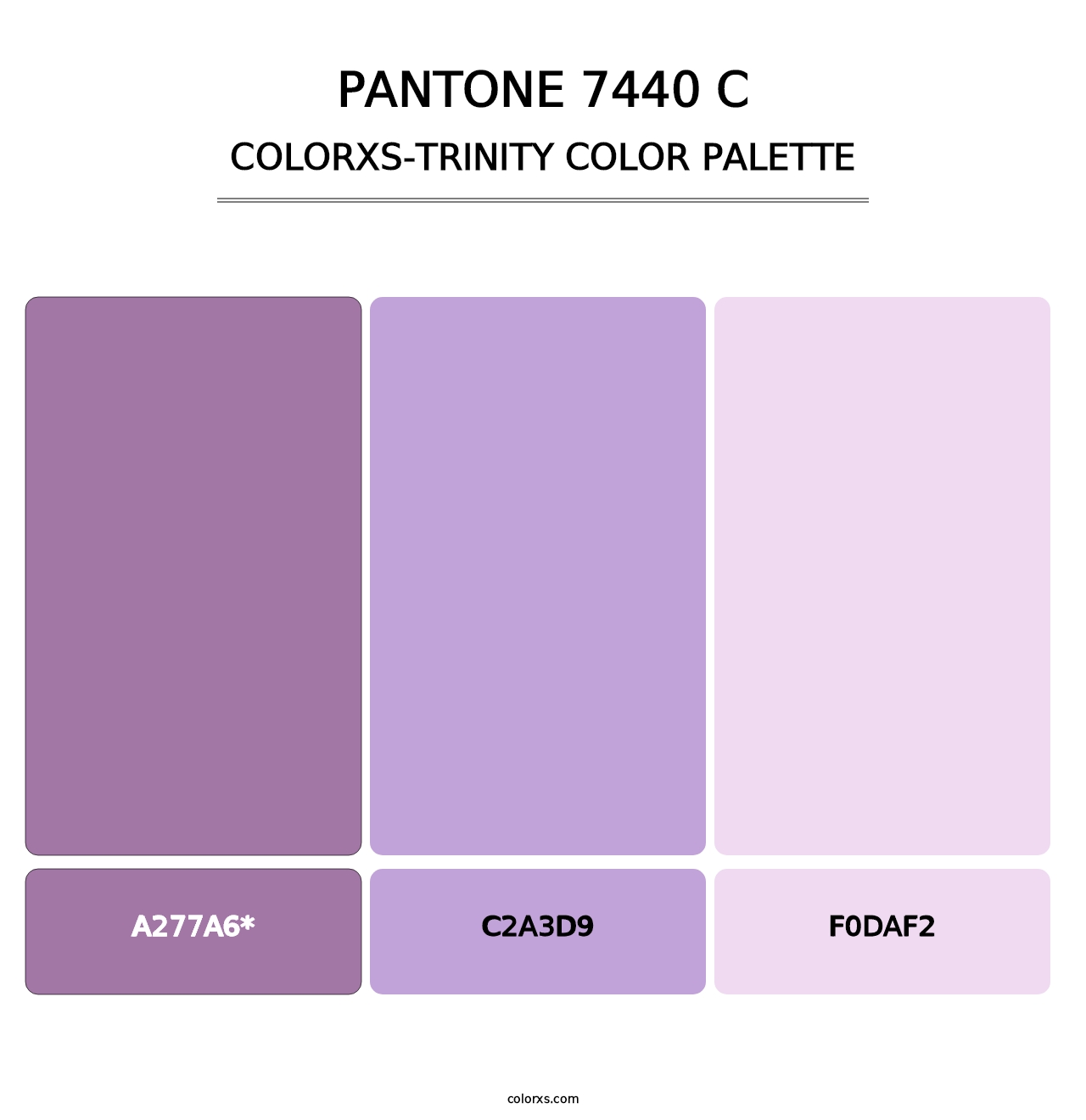 PANTONE 7440 C - Colorxs Trinity Palette