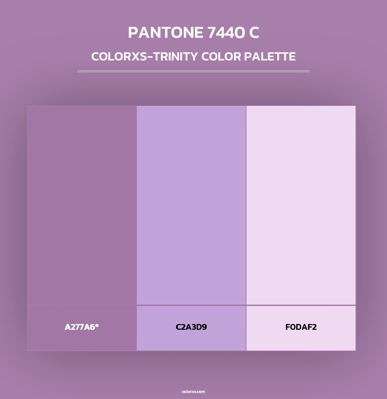 PANTONE 7440 C - Colorxs Trinity Palette