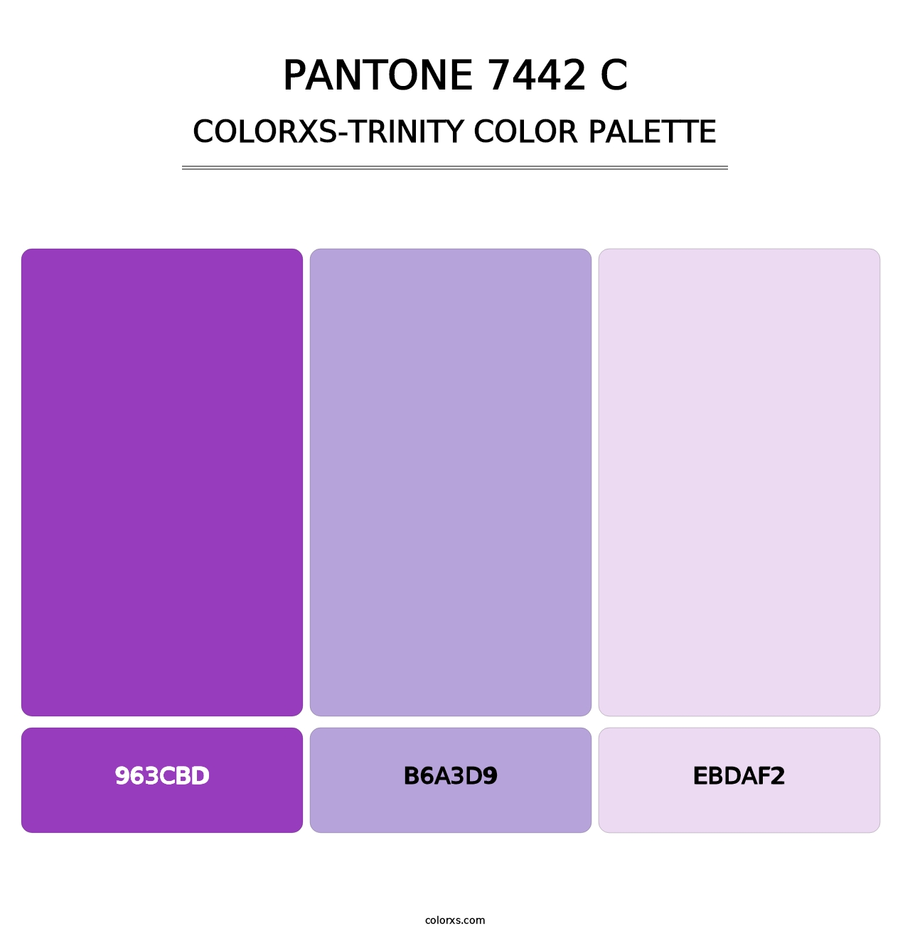 PANTONE 7442 C - Colorxs Trinity Palette