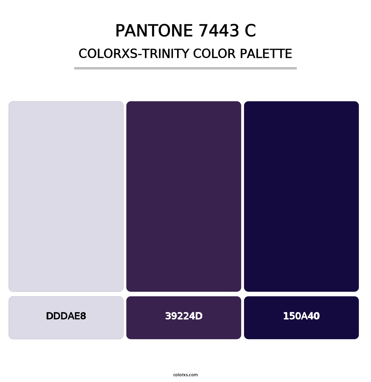 PANTONE 7443 C - Colorxs Trinity Palette
