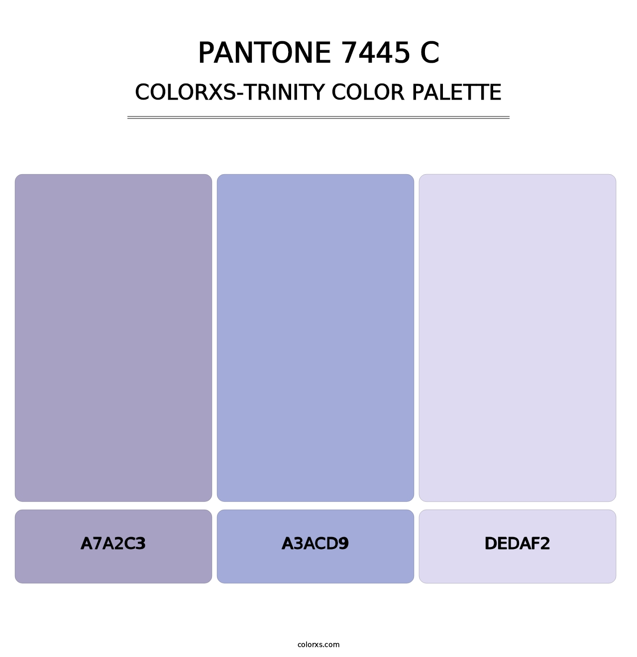 PANTONE 7445 C - Colorxs Trinity Palette
