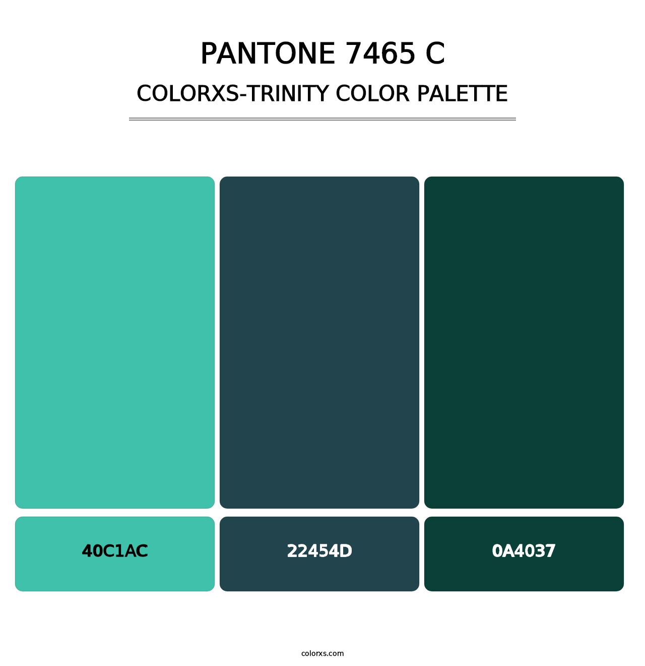 PANTONE 7465 C - Colorxs Trinity Palette