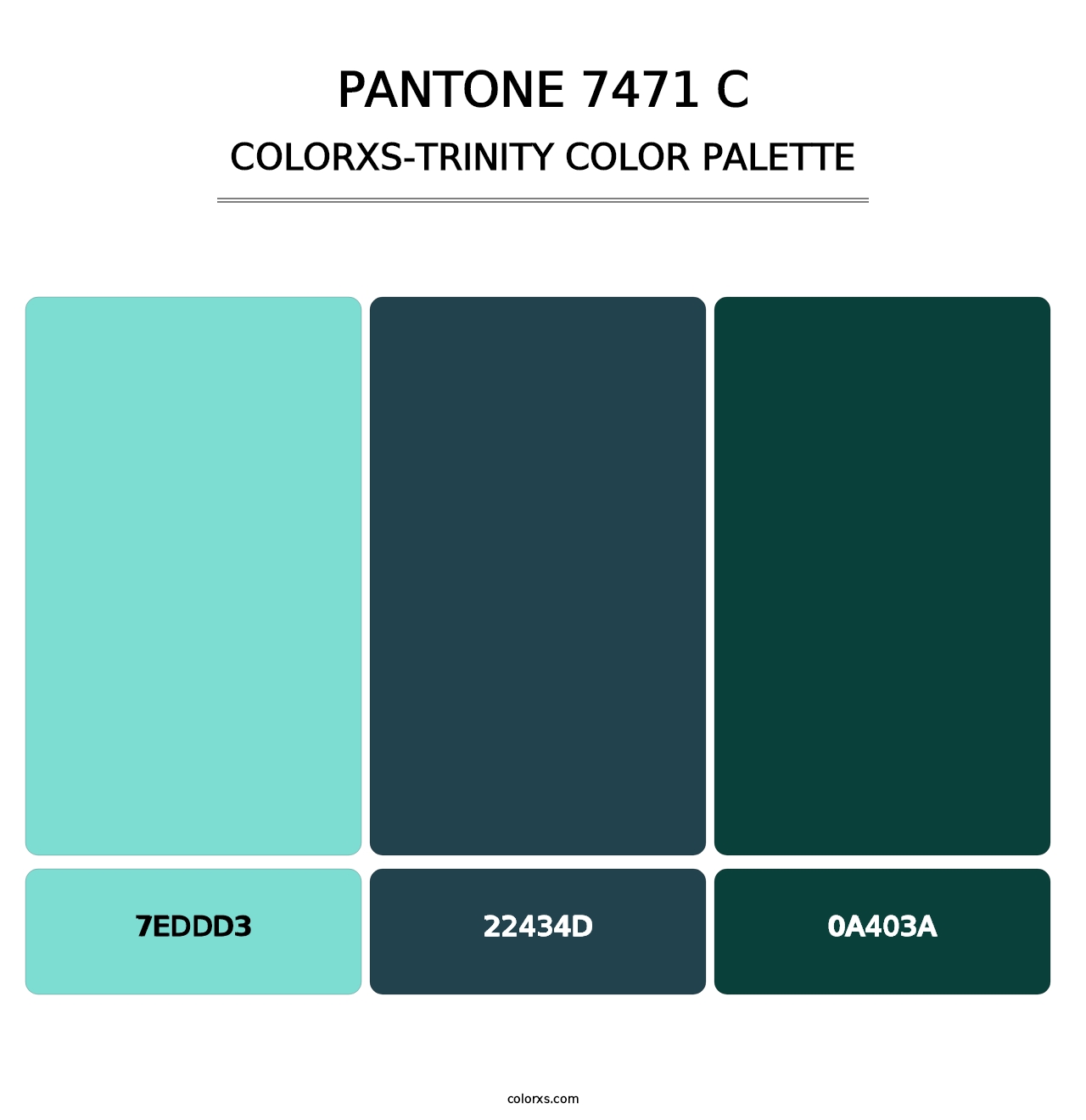 PANTONE 7471 C - Colorxs Trinity Palette