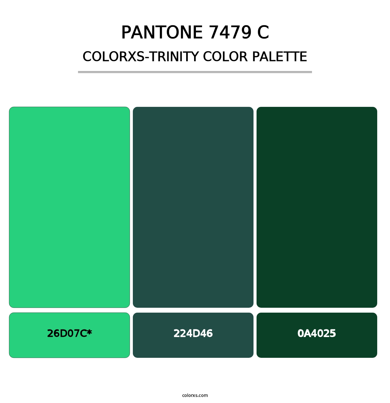 PANTONE 7479 C - Colorxs Trinity Palette
