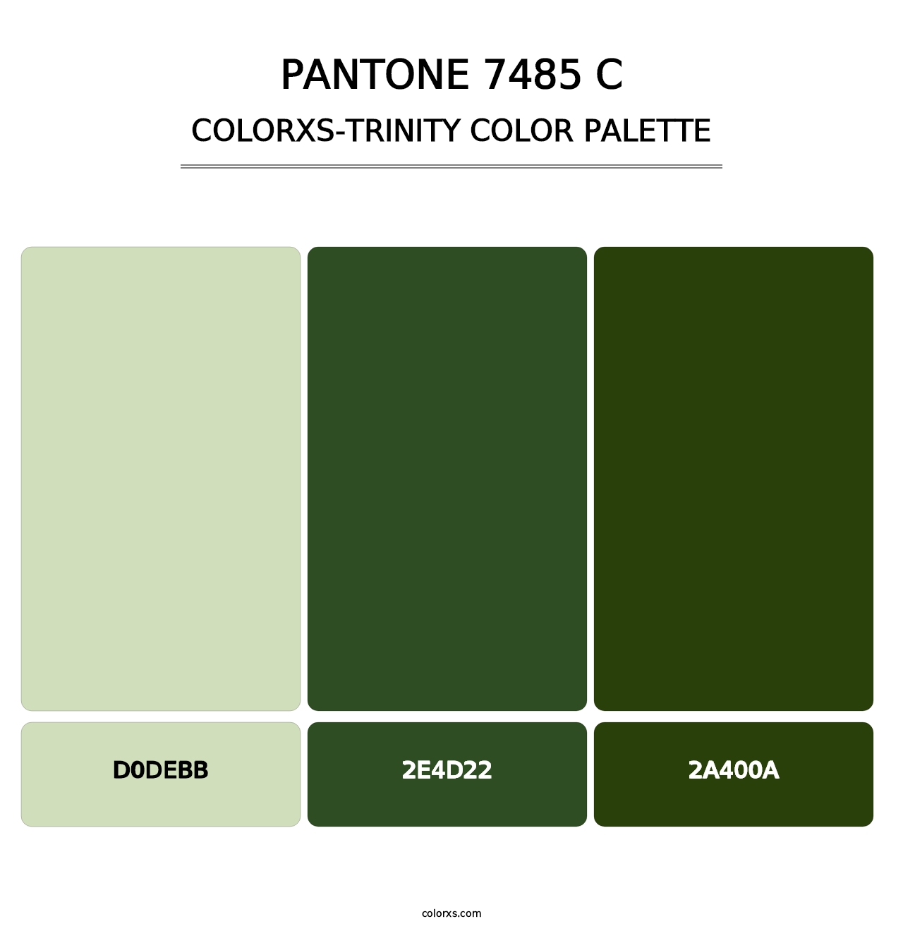 PANTONE 7485 C - Colorxs Trinity Palette