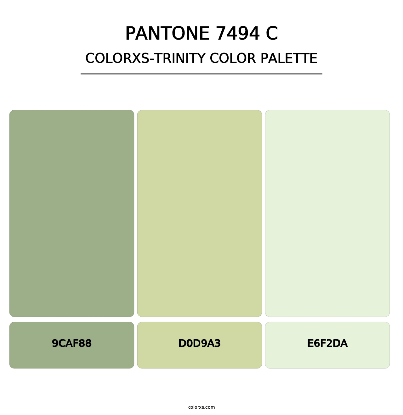 PANTONE 7494 C - Colorxs Trinity Palette