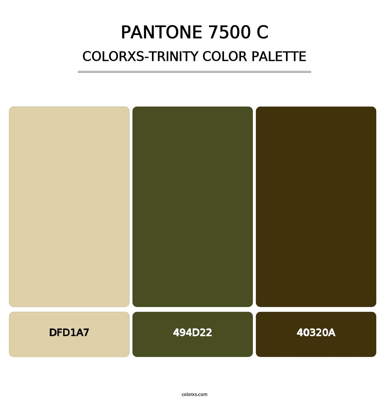 PANTONE 7500 C - Colorxs Trinity Palette