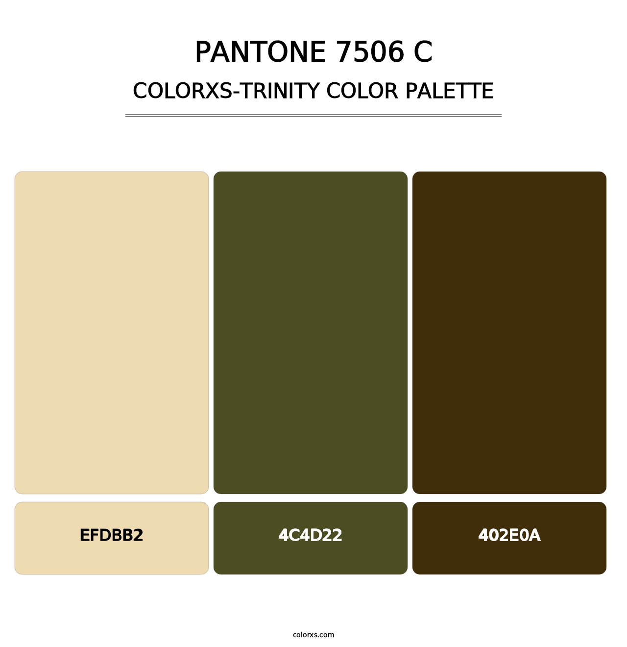 PANTONE 7506 C - Colorxs Trinity Palette