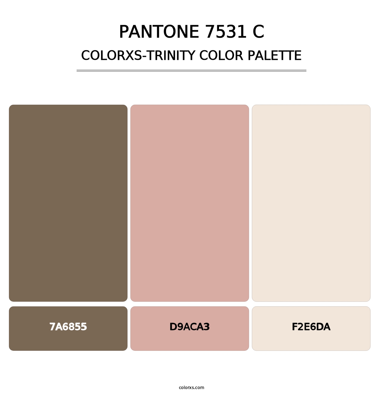 PANTONE 7531 C - Colorxs Trinity Palette
