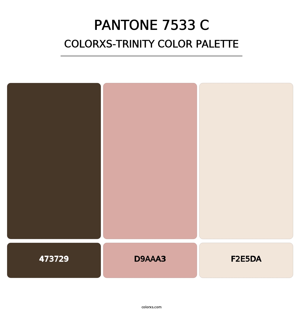 PANTONE 7533 C - Colorxs Trinity Palette