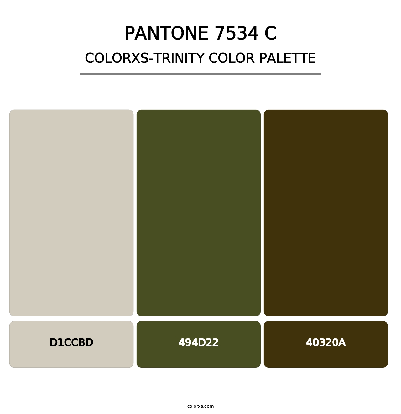 PANTONE 7534 C - Colorxs Trinity Palette