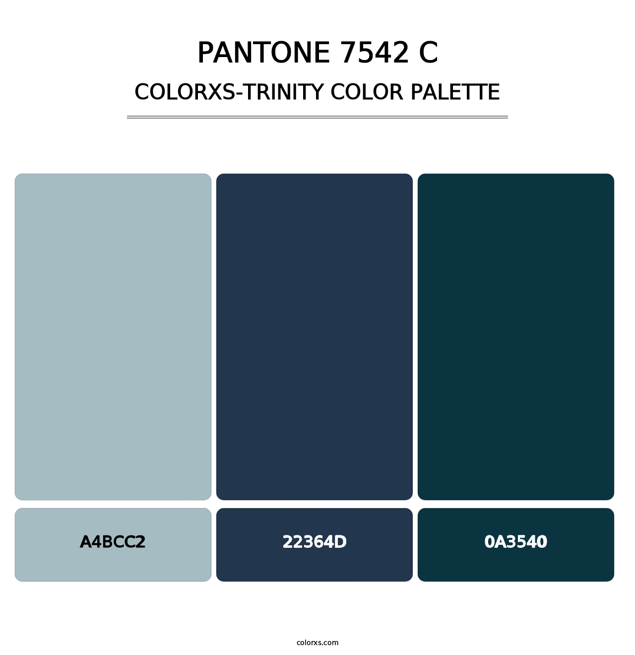 PANTONE 7542 C - Colorxs Trinity Palette